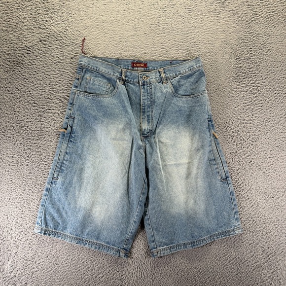 Conic Other - Vintage Conic Shorts Men's 36 Blue Cotton Denim Bermuda Baggy Faded Streetwear